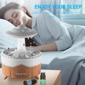 Lampe d’humidification par gouttelettes d’eau 350ML ultrasonique, avec télécommande