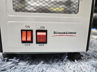 Chauffage Soufflant 2000 W, 360 Degrés, Électrique Eco, Faible Consommation avec 5 Poignées, 5 Modes (400 W-2000 W) - Blanc