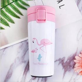 Flamingo Thermos pour tasses à café de 380ML en acier inoxydable